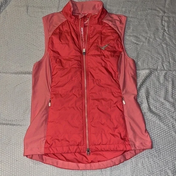 Zero Restriction Tess Vest Womens Primaloft Dual Direction Zipper Pink Sz M - Picture 2 of 11
